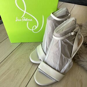 Sam Edelman White Bridal Heels | Size 8.5 | New in Box | Elegant Wedding Shoes